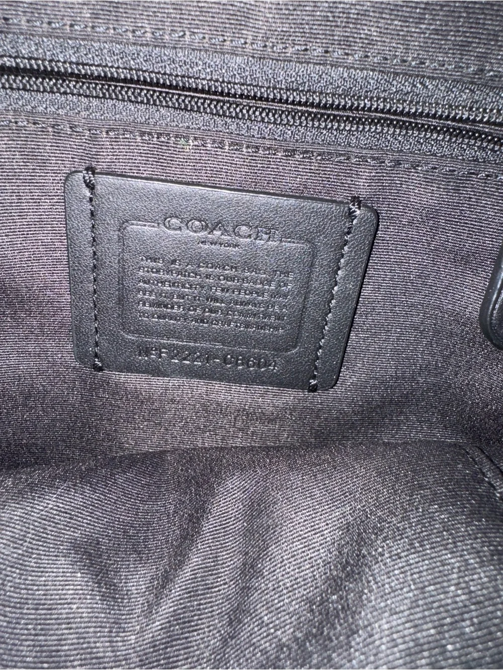 Coach Black Signature Mini Backpack